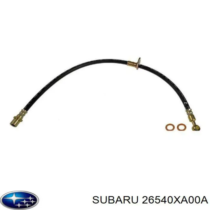 Шланг гальмівний передній, правий Subaru 26540XA00A ціна, від 25.28 USD