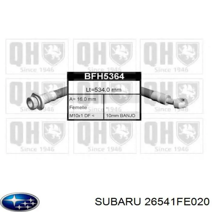  Subaru 26541FE020 ціна, від 16.86 USD