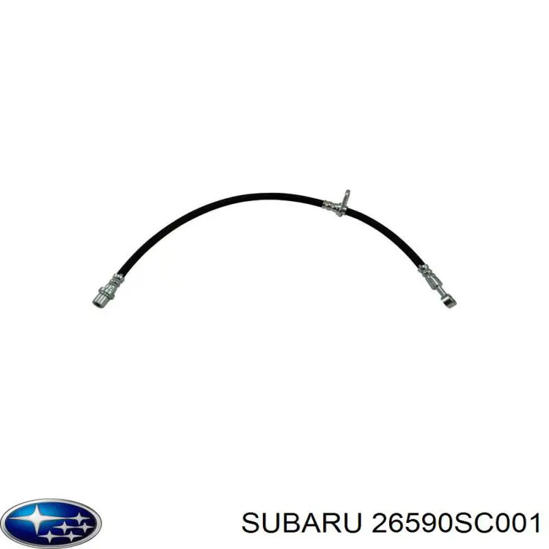 Шланг гальмівний передній, правий Subaru 26590SC001 ціна, від 8.87 USD