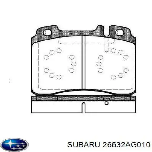 Задні гальмівні колодки Subaru 26632AG010 ціна, від 5.12 USD