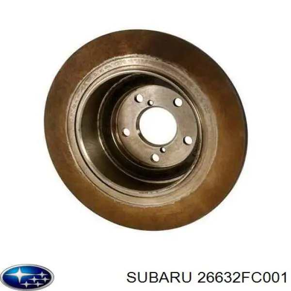 Комплект пружинок кріплення дискових колодок, задніх SUBARU 26632FC001