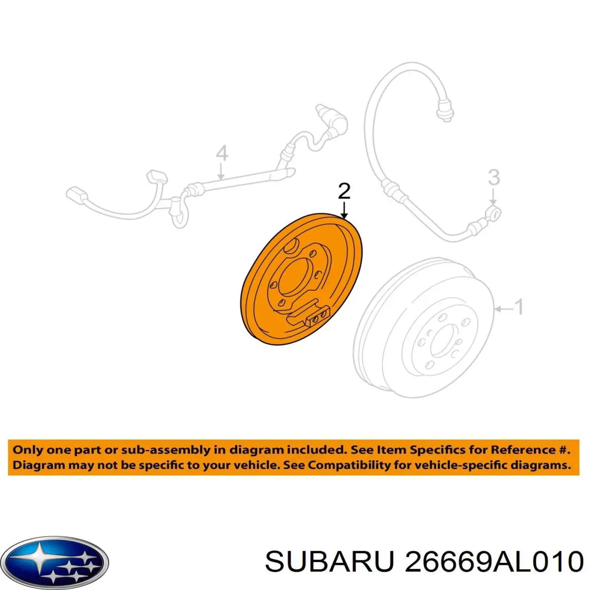 Двигун приводу гальмівного супорту заднього Subaru 26669AL010 ціна, від 31.67 USD