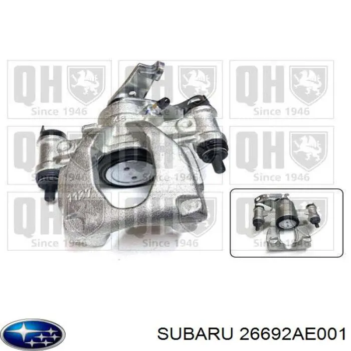 Супорт гальмівний передній лівий Subaru 26692AE001 ціна, від 22.43 USD