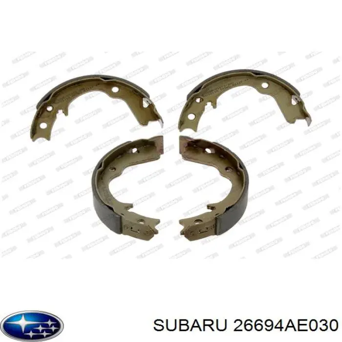 Колодки ручника / стоянкового гальма Subaru 26694AE030 ціна, від 21.43 USD