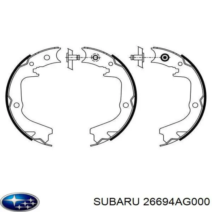 Купити 26694AG000 Subaru Гальмівні колодки гальма стоянки