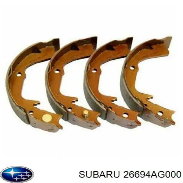 Колодки ручника / стоянкового гальма Subaru 26694AG000 ціна, від 22.04 USD