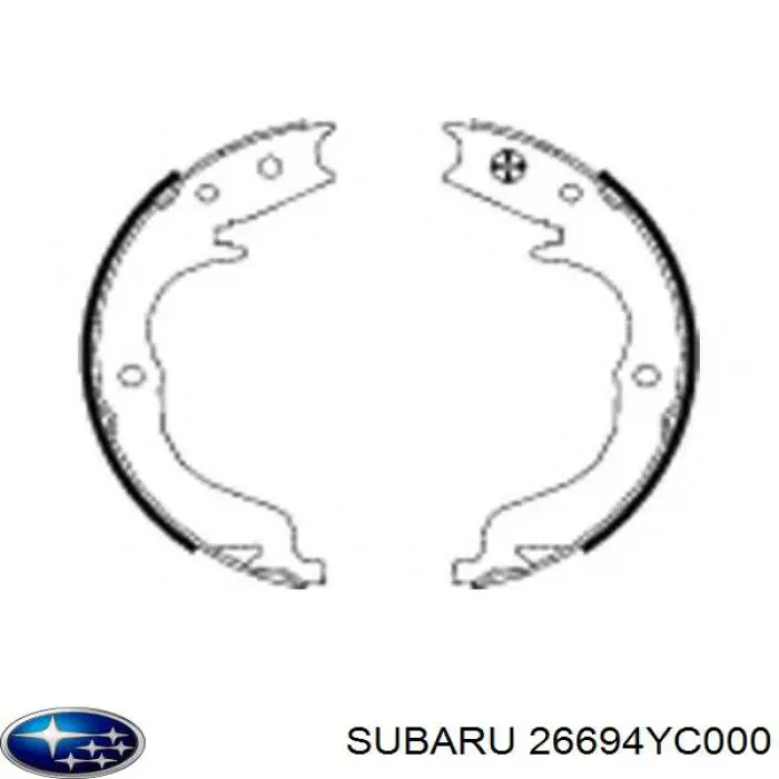 Колодки ручника/стоянкового гальма 26694YC000 Subaru