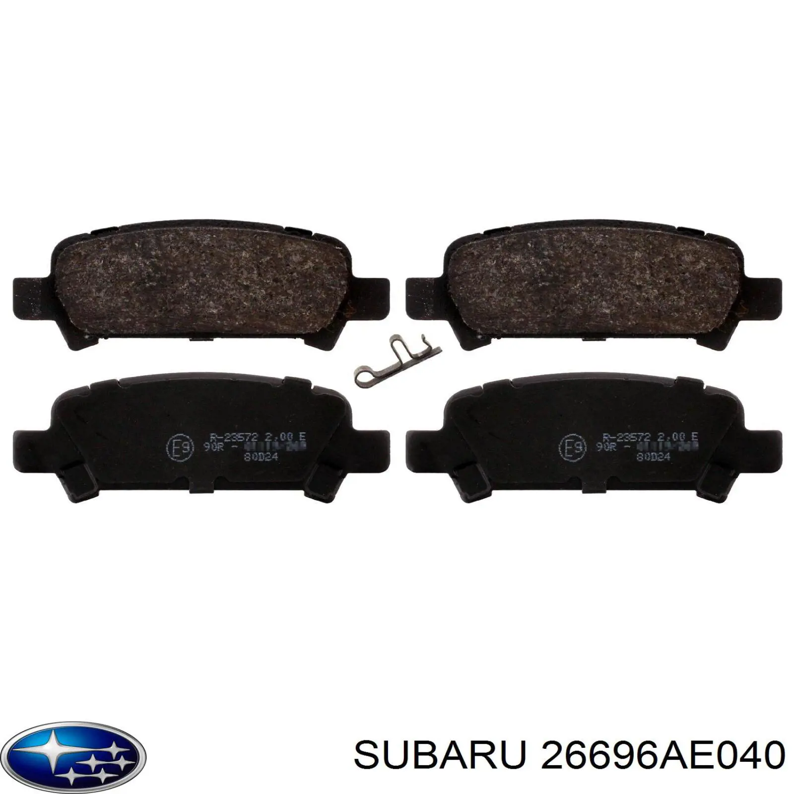 26696AE040 Subaru колодки гальмові задні, дискові