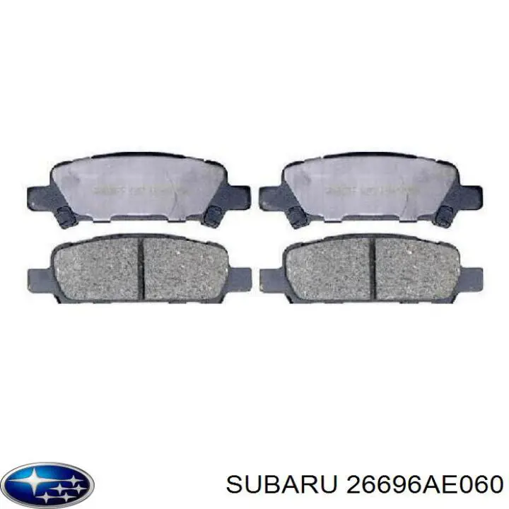 Колодки гальмові задні, дискові 26696AE060 Subaru