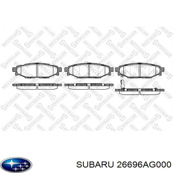 Купити 26696AG000 Subaru Задні колодки
