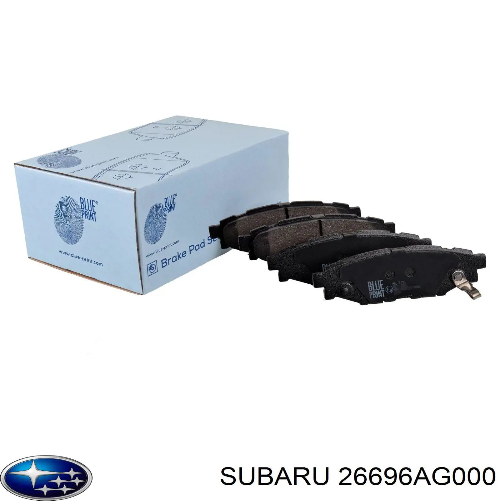 Задні дискові колодки Subaru 26696AG000