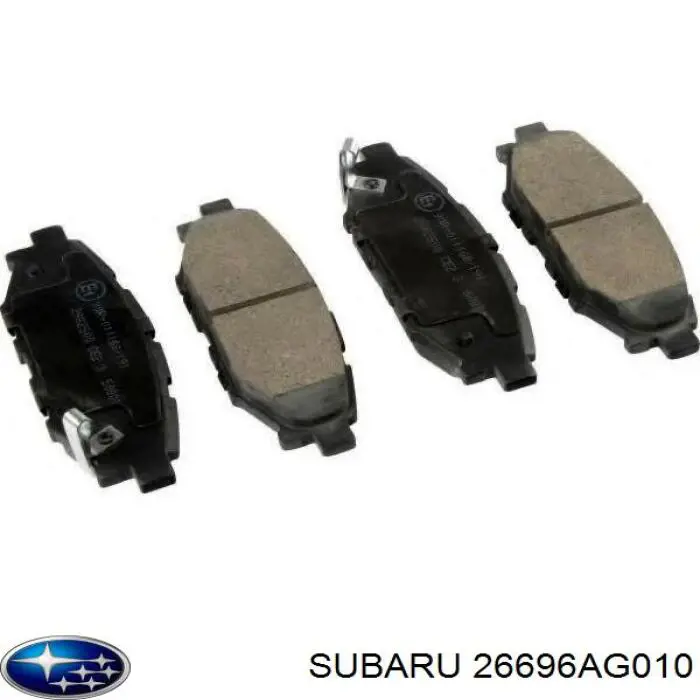 Колодки гальмові задні, дискові 26696AG010 Subaru