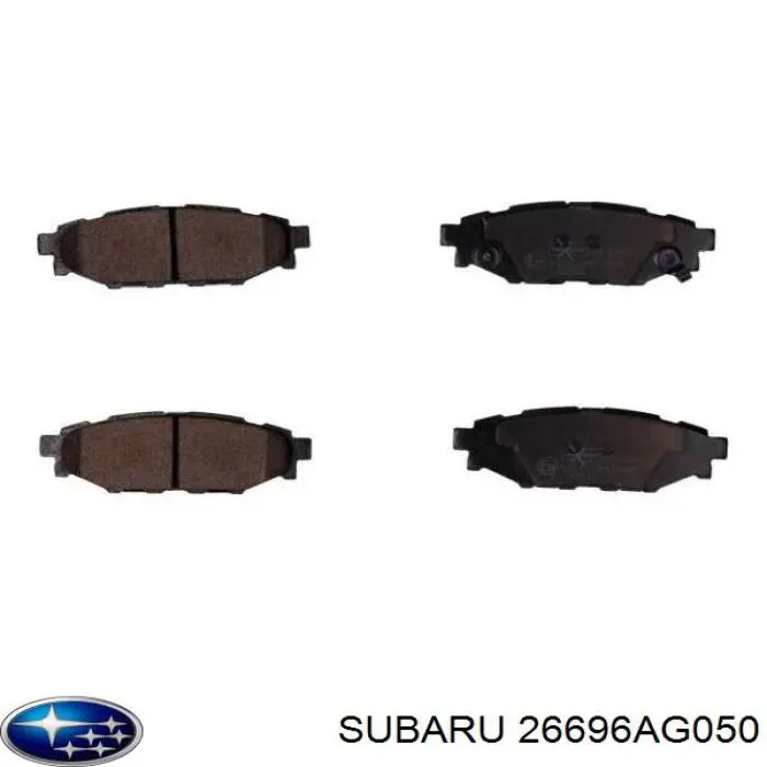 Колодки гальмові задні, дискові 26696AG050 Subaru