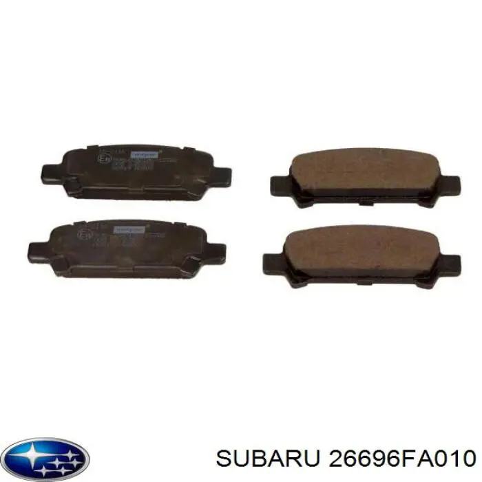 Колодки гальмові задні, дискові 26696FA010 Subaru