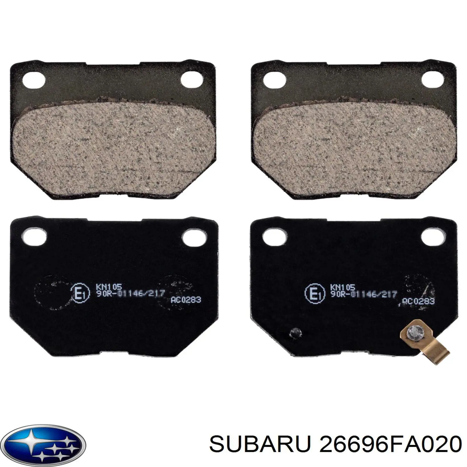 Купити 26696FA020 Subaru Задні колодки