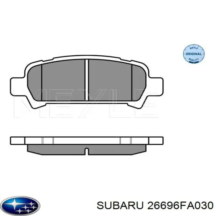 Купити 26696FA030 Subaru Задні колодки