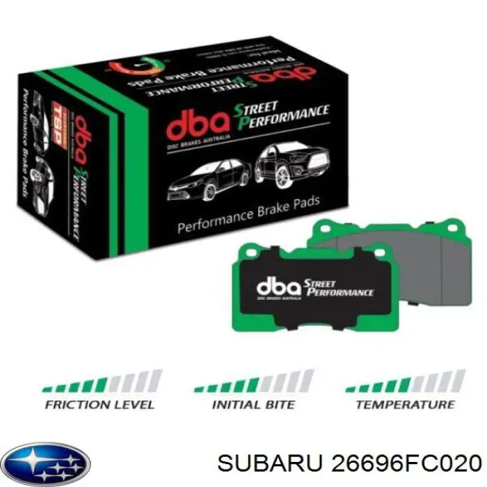 Купити 26696FC020 Subaru Задні колодки