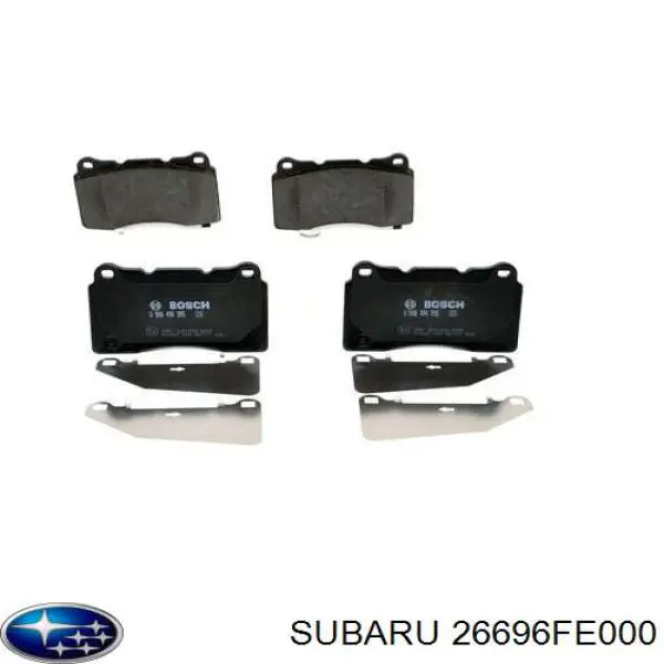 Купити 26696FE000 Subaru Задні колодки