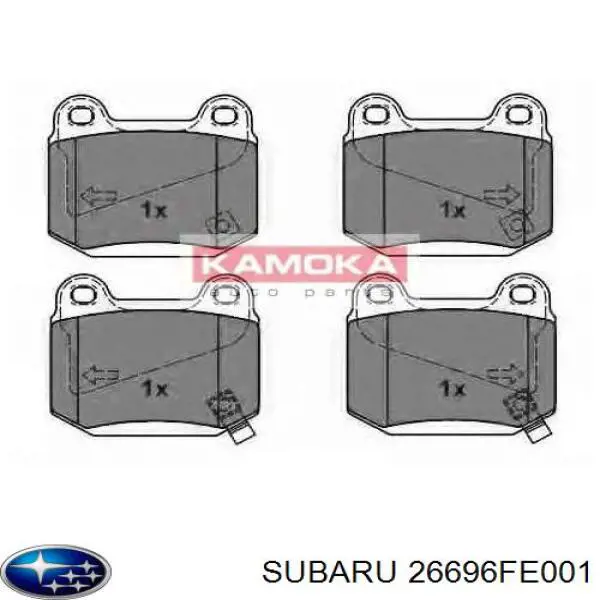 Купити 26696FE001 Subaru Задні колодки