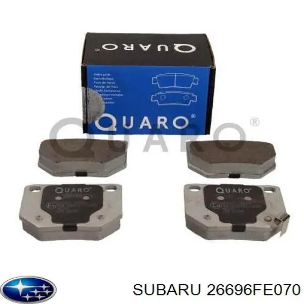 Задні гальмівні колодки 26696FE070 Subaru