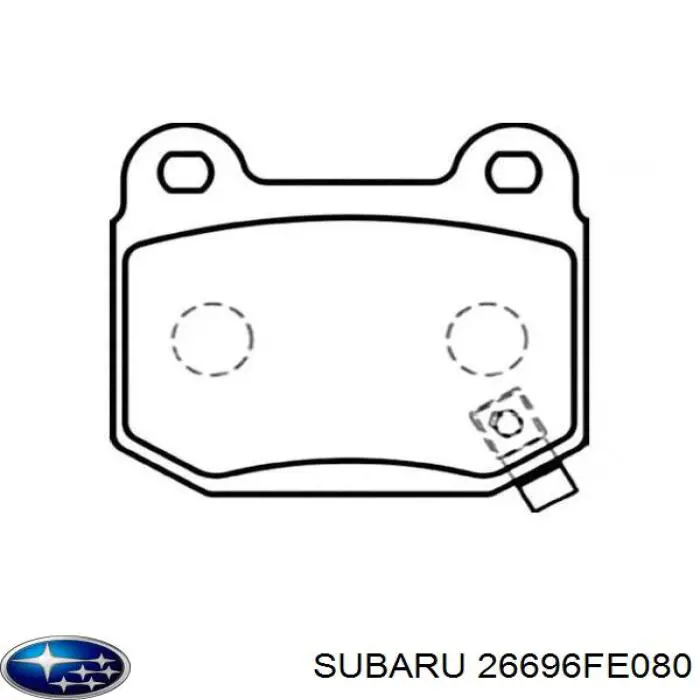 Задні гальмівні колодки Subaru 26696FE080 ціна, від 21.27 USD