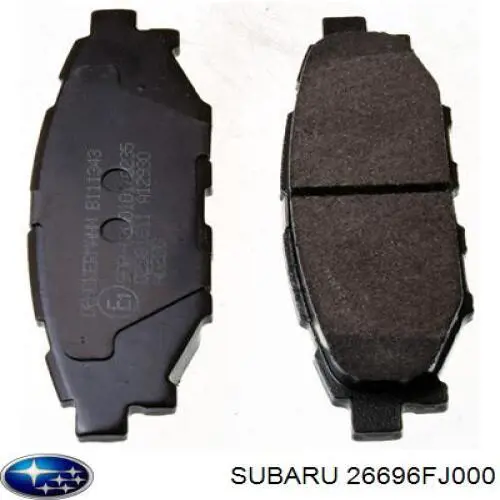 26696FJ000 Subaru колодки гальмові задні, дискові