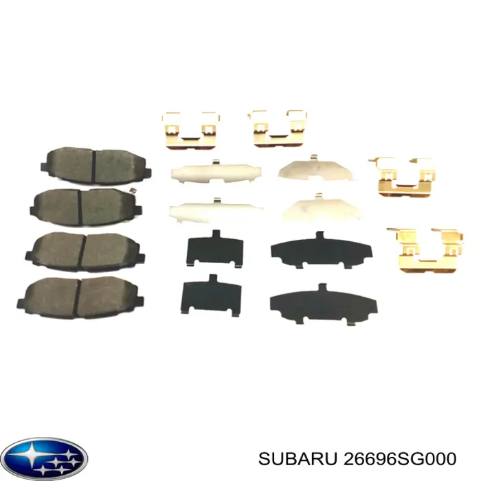 Купити 26696SG000 Subaru Задні колодки