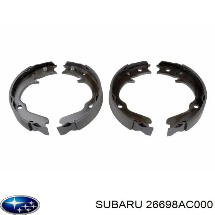 26698AC000 Subaru колодки ручника/стоянкового гальма