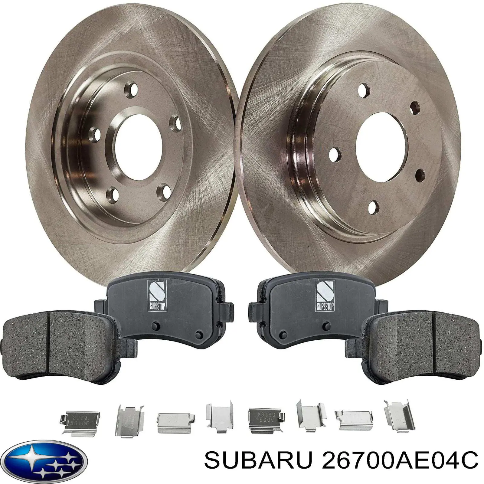 Купити 26700AE04C Subaru Диск заднього гальма