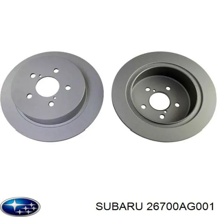 Купити 26700AG001 Subaru Диск заднього гальма