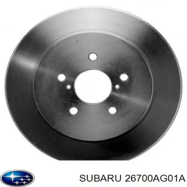 26700AG01A Subaru диск гальмівний задній