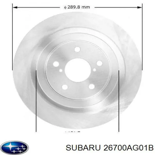 26700AG01B Subaru Дискові гальма