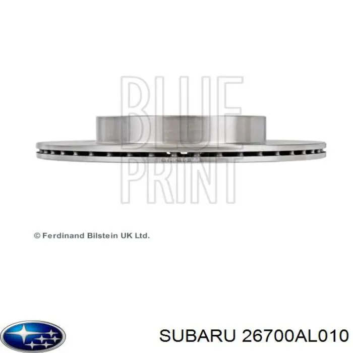 26700AL010 Subaru диск гальмівний задній