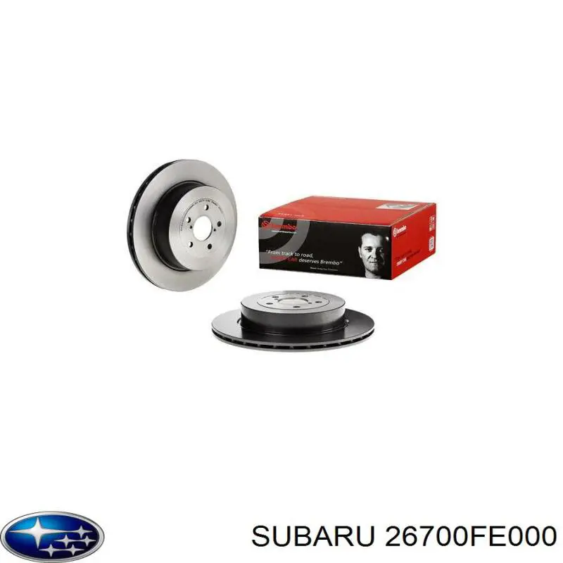 26700FE000 Subaru диск гальмівний задній