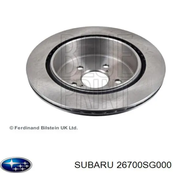 Задні дискові гальма Subaru 26700SG000 ціна, від 60.55 USD