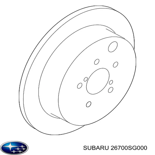 26700SG000 Subaru Дискові гальма