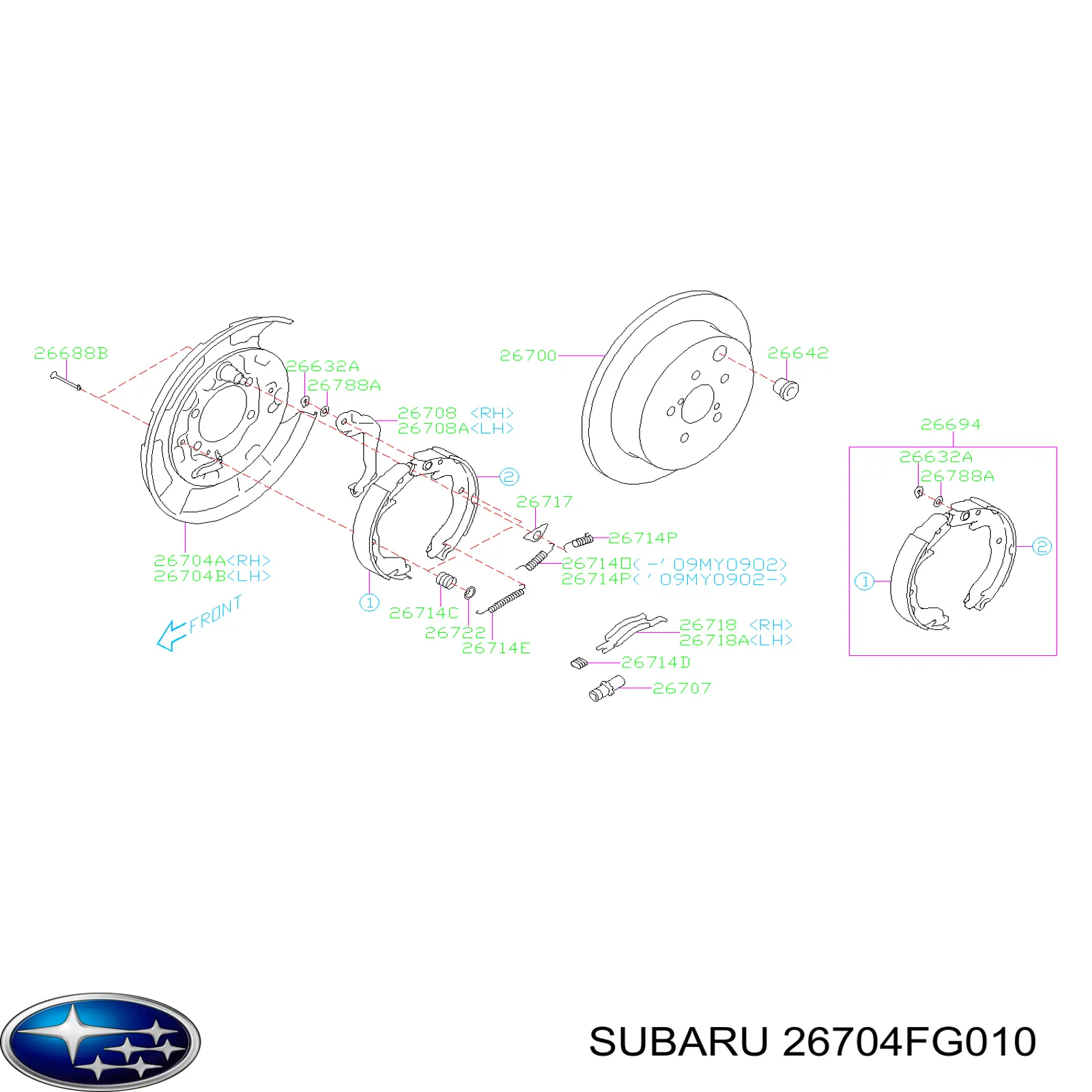  26704FG010 Subaru