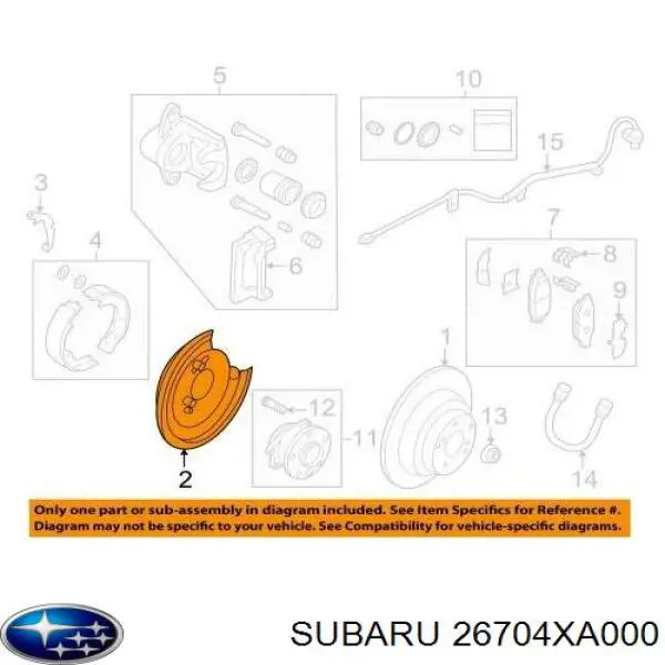 26704XA000 Subaru 