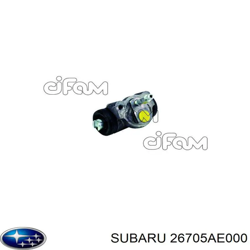 Циліндр гальмівний колісний/робочий, задній Subaru 26705AE000 ціна, від 17.32 USD