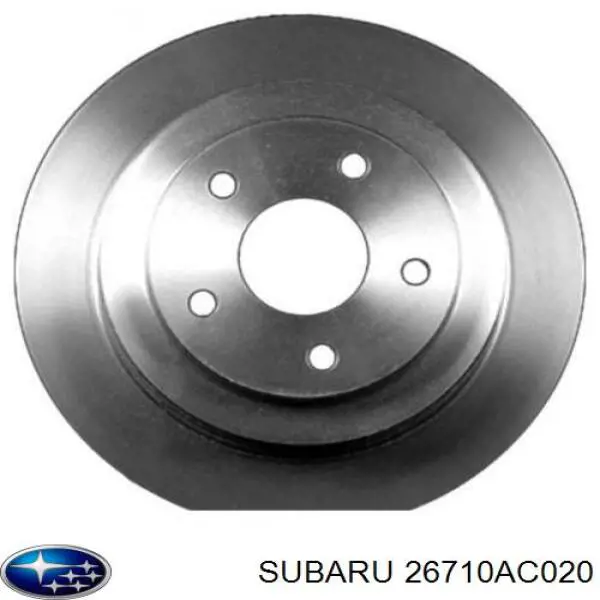 26710AC020 Subaru диск гальмівний задній