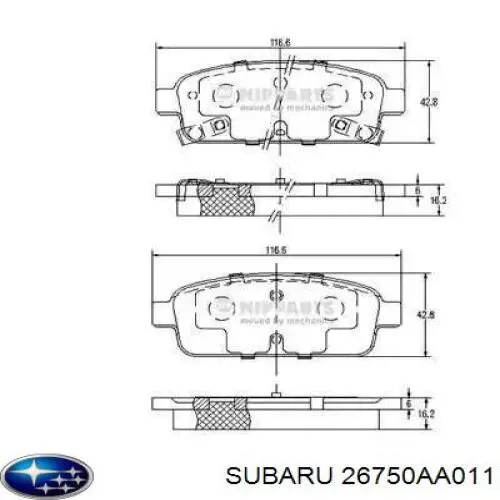 Кільце ABS Subaru 27550AC010 ціна, від 57.03 USD