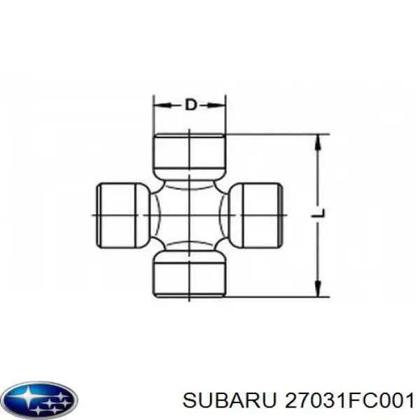 27031FC001 Subaru вал карданний задній, в сборі