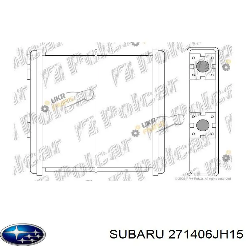 Купити Радіатор пічки Subaru Legacy I BC