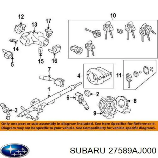 Датчик кута повороту кермового колеса Subaru Outback (BM) (Субару Аутбек)
