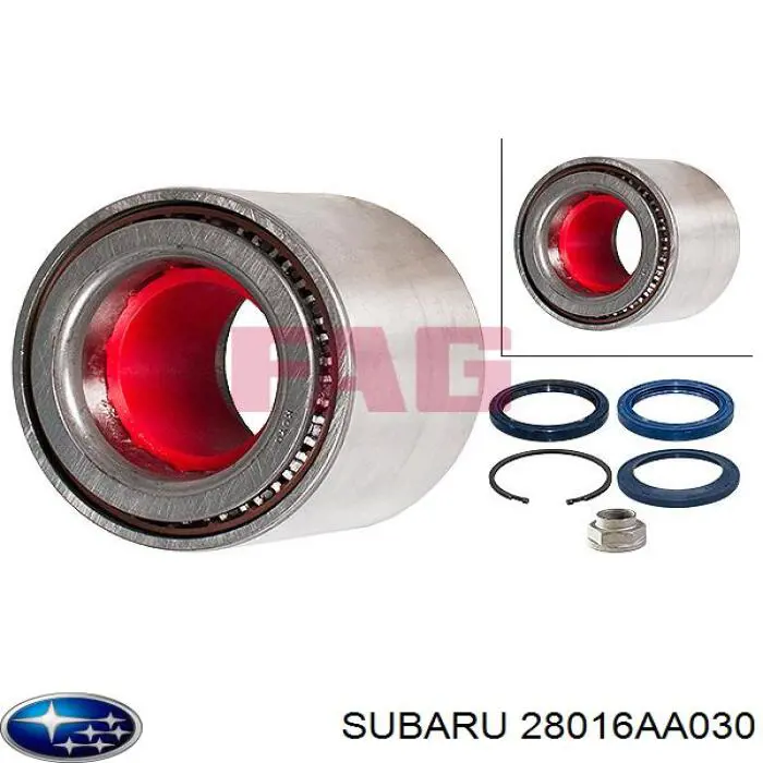 Підшипник маточини задньої Subaru 28016AA030 ціна, від 22.94 USD