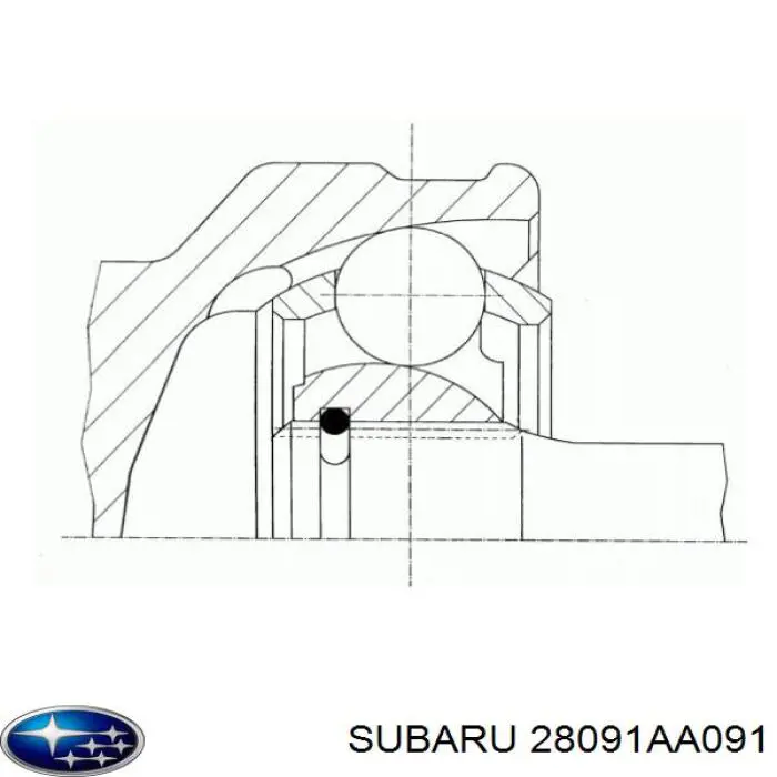 28091AA091 Subaru шрус зовнішній передній