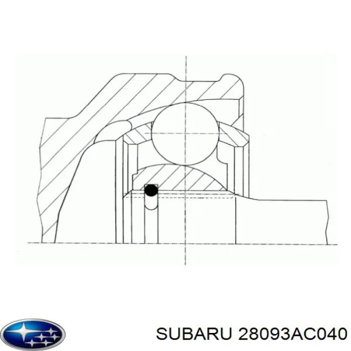 28093AC040 Subaru ШРКШ внутрішній, передній