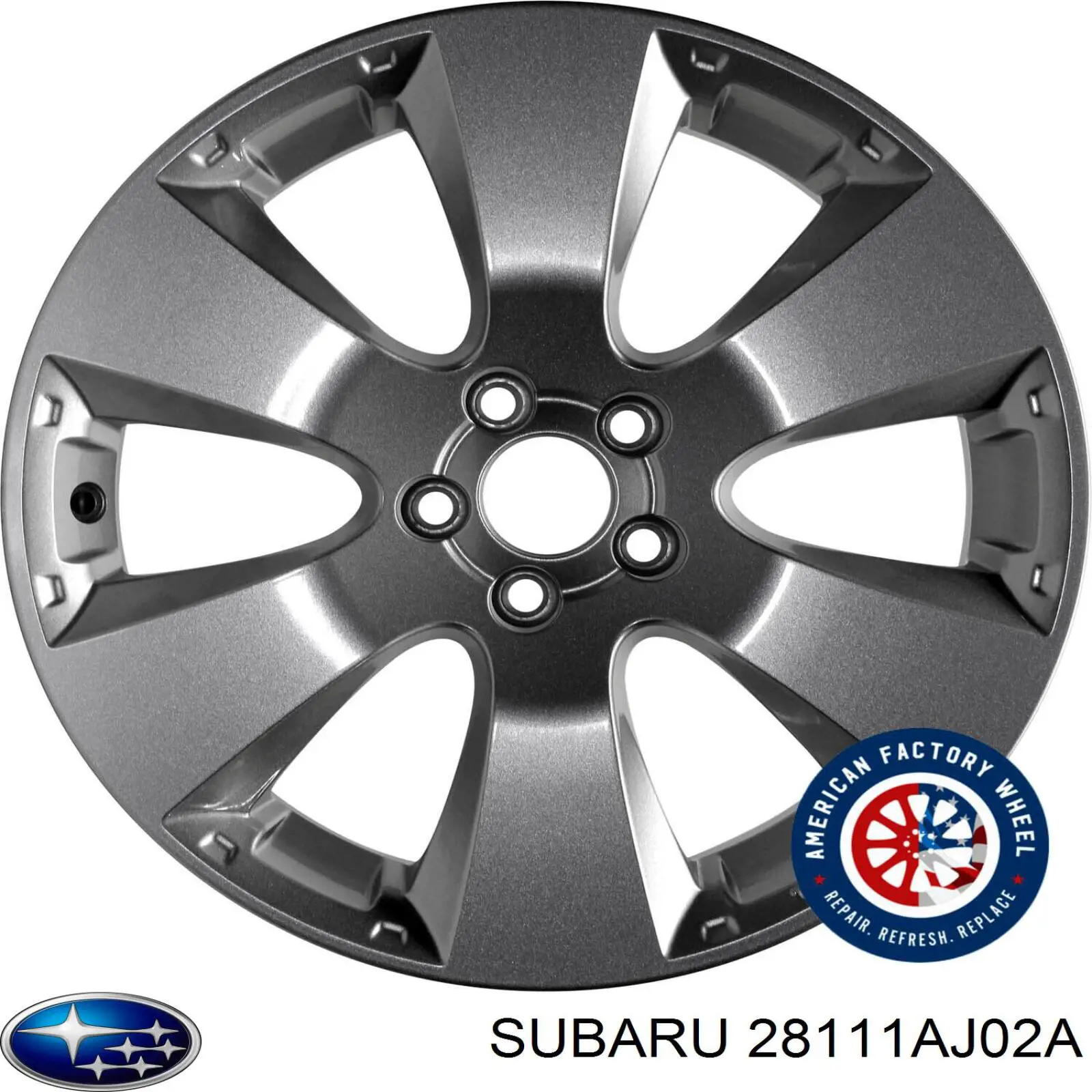 Диски колісні литі (легкосплавні, титанові) Subaru 28111AJ02A ціна, від 126.83 USD