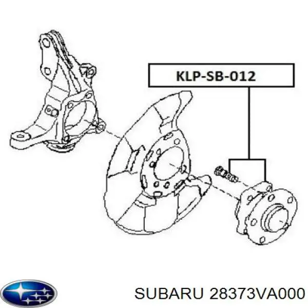 Купити 28373VA000 Subaru Маточини передніх коліс