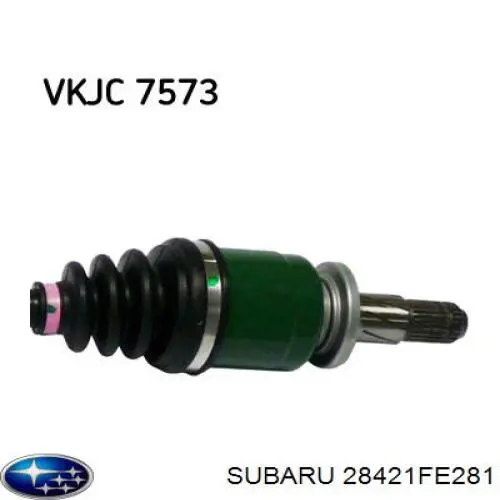 Піввісь задня, ліва Subaru 28421FE282 ціна, від 47.81 USD